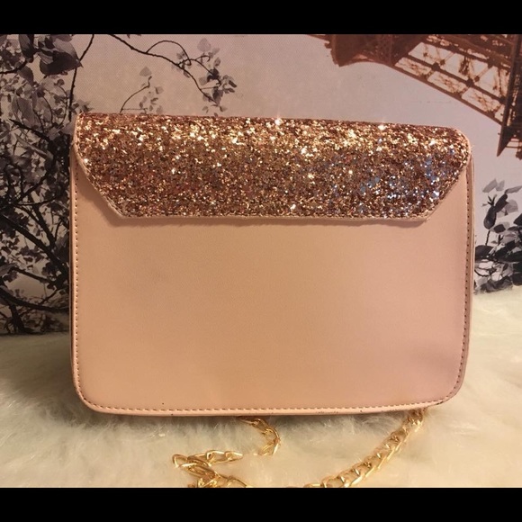 New Pink Glitter Purse Tote Bag - Picture 3 of 6